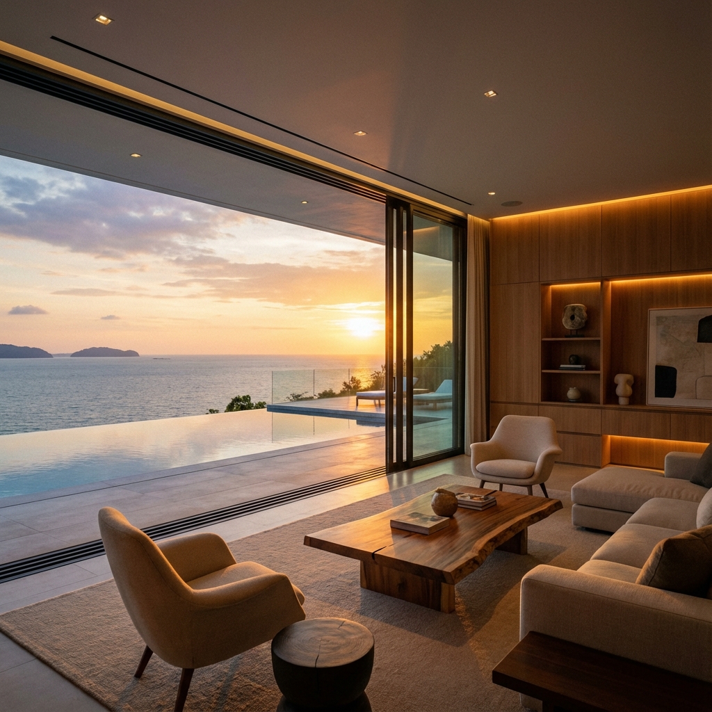 Panoramic sliding door system